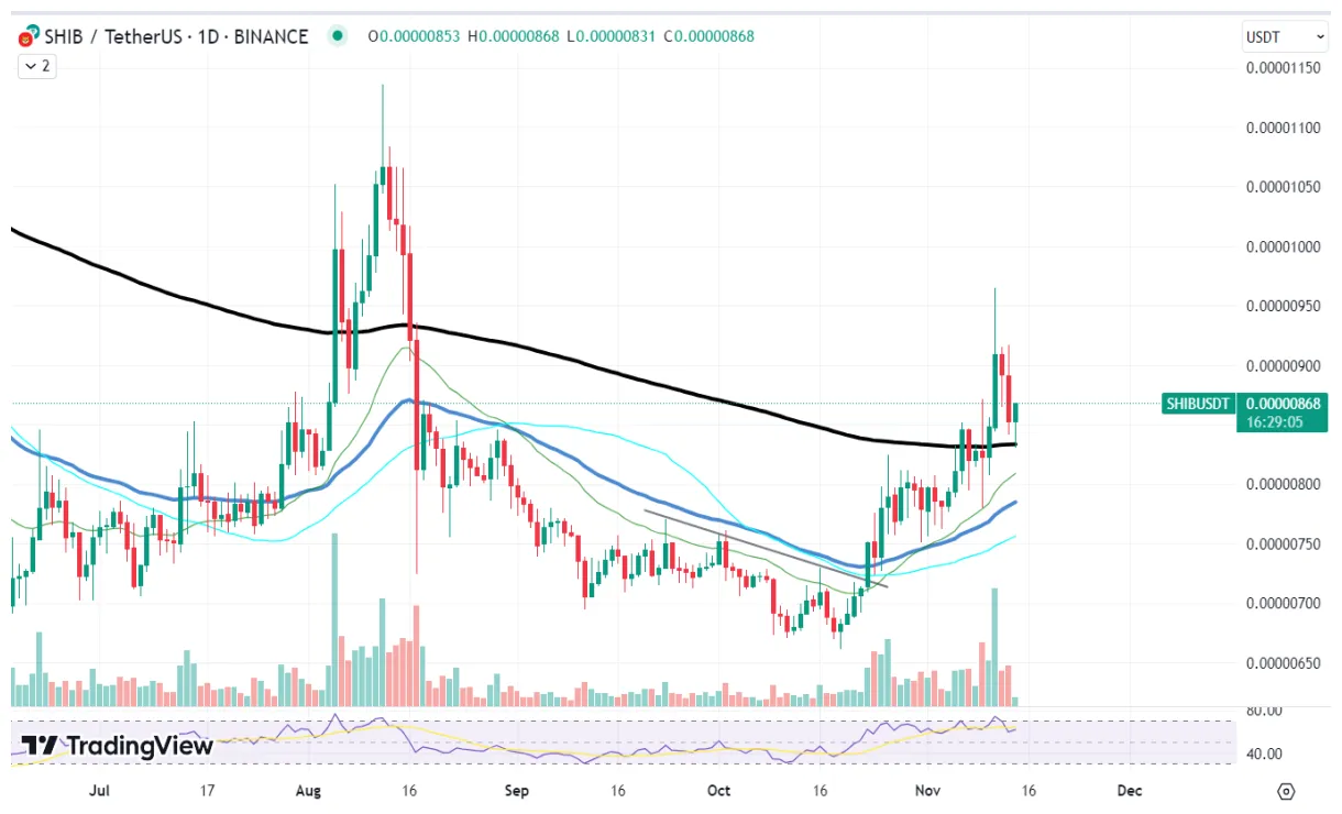 Shiba inu shib trading volume indicators week 1 january 2026