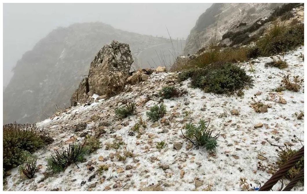 Eerste sneeuwval deze winter op mallorca