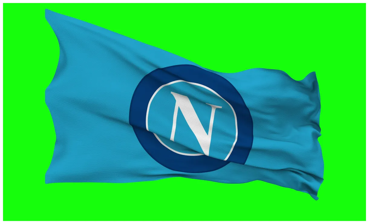 Societa Sportiva Calcio Napoli, SSC Napoli Flag Waving Seamless Loop in