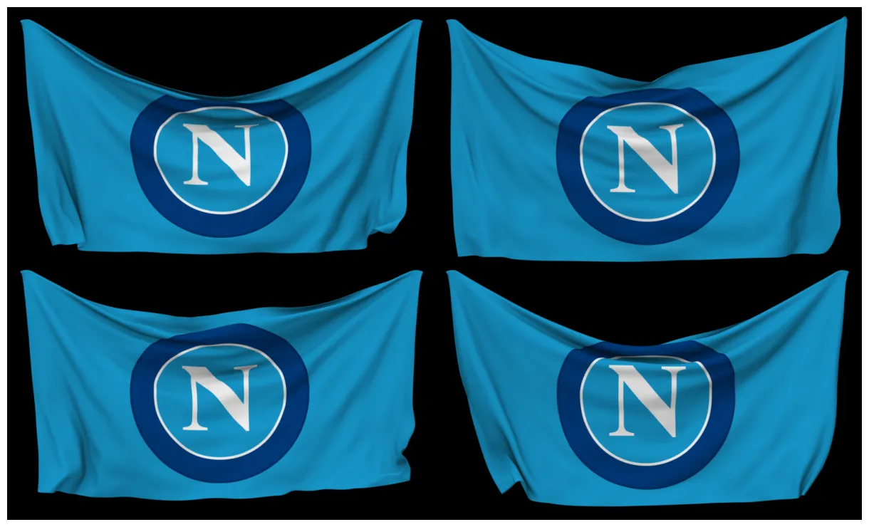 Societa Sportiva Calcio Napoli, SSC Napoli Pinned Flag from Corners