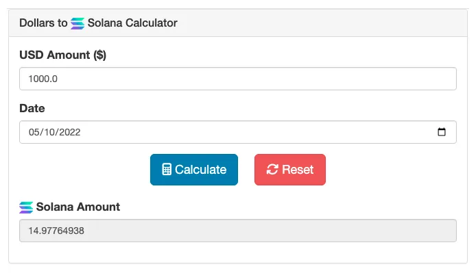 Solana historical price performance live update 2025
