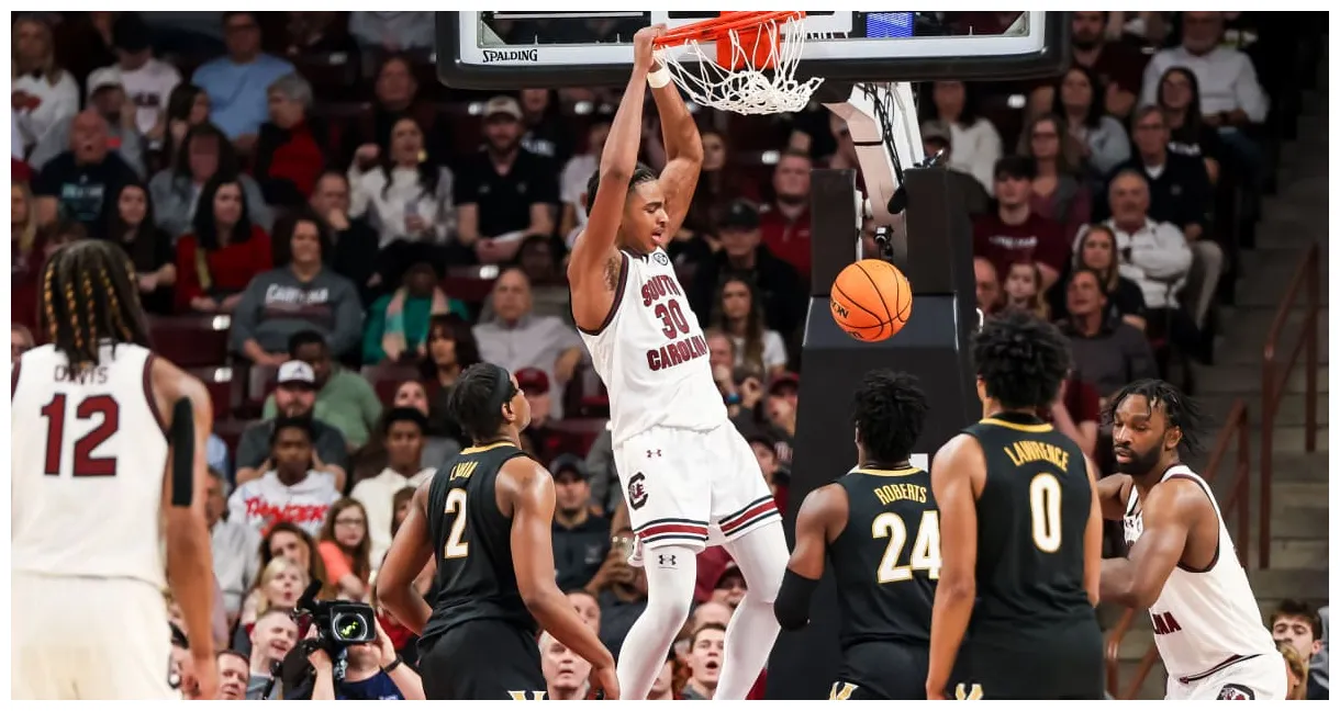 South carolina's men's basketball team jumps up ap top 25 poll & usa