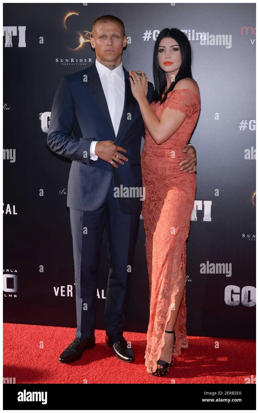 Spencer Lofranco (L) attends the "GOTTI" New York Premiere at the SVA