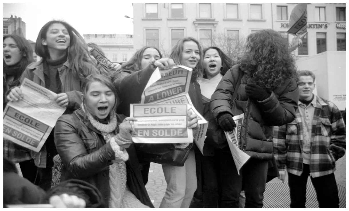 1996 een historische staking in het belgisch onderwijs solidair