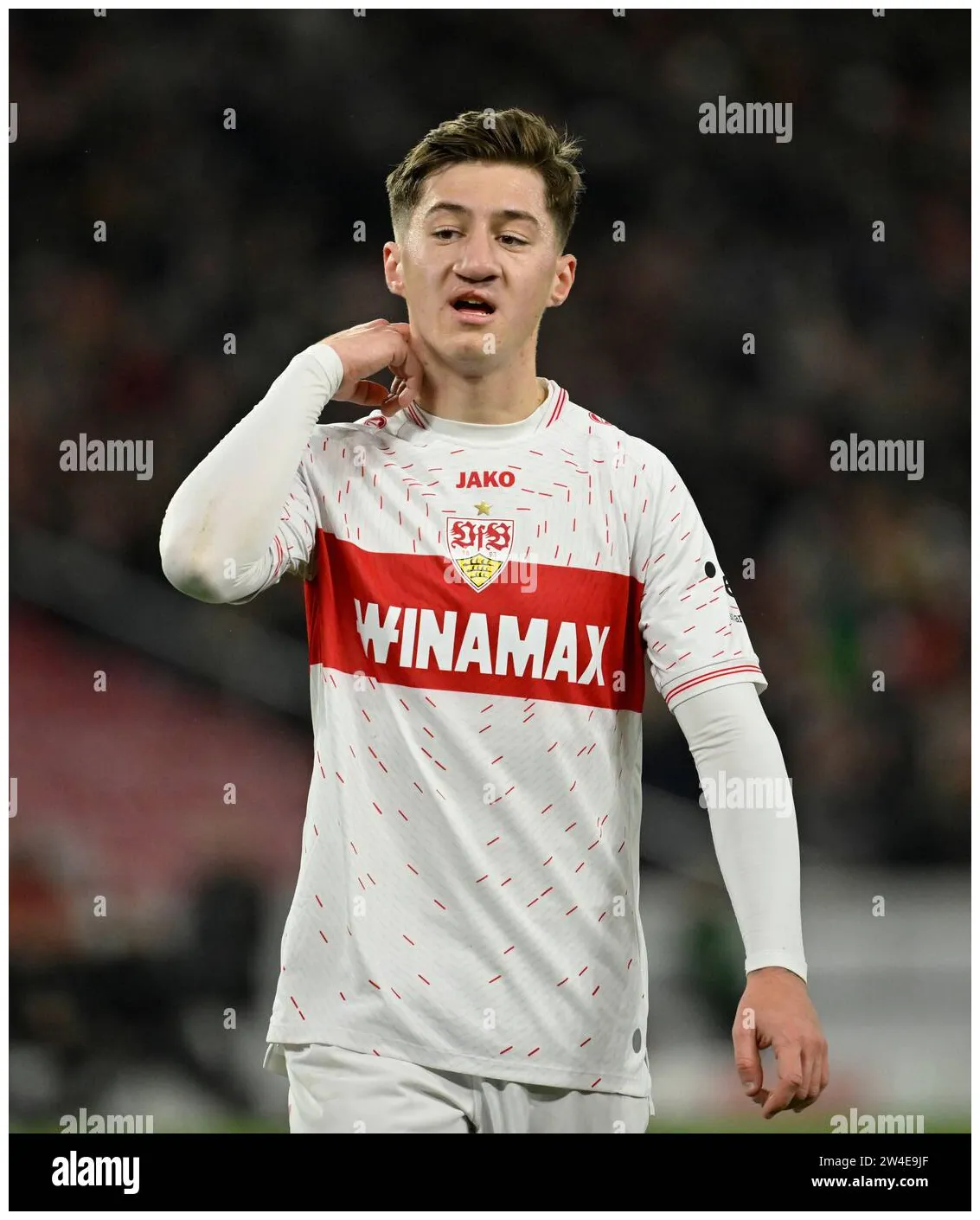 Stuttgart, deutschland. 20th dec, 2023. angelo stiller vfb stuttgart