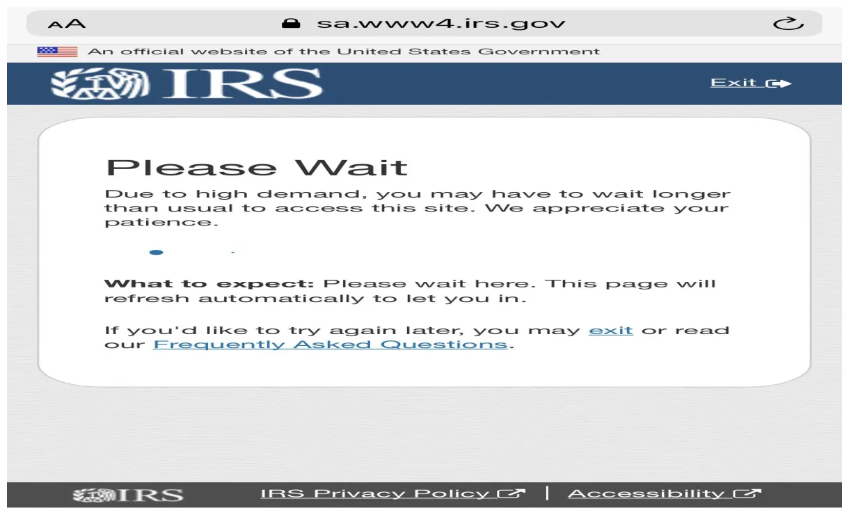 Irs stimulus check status. gotta love our government. they have all the