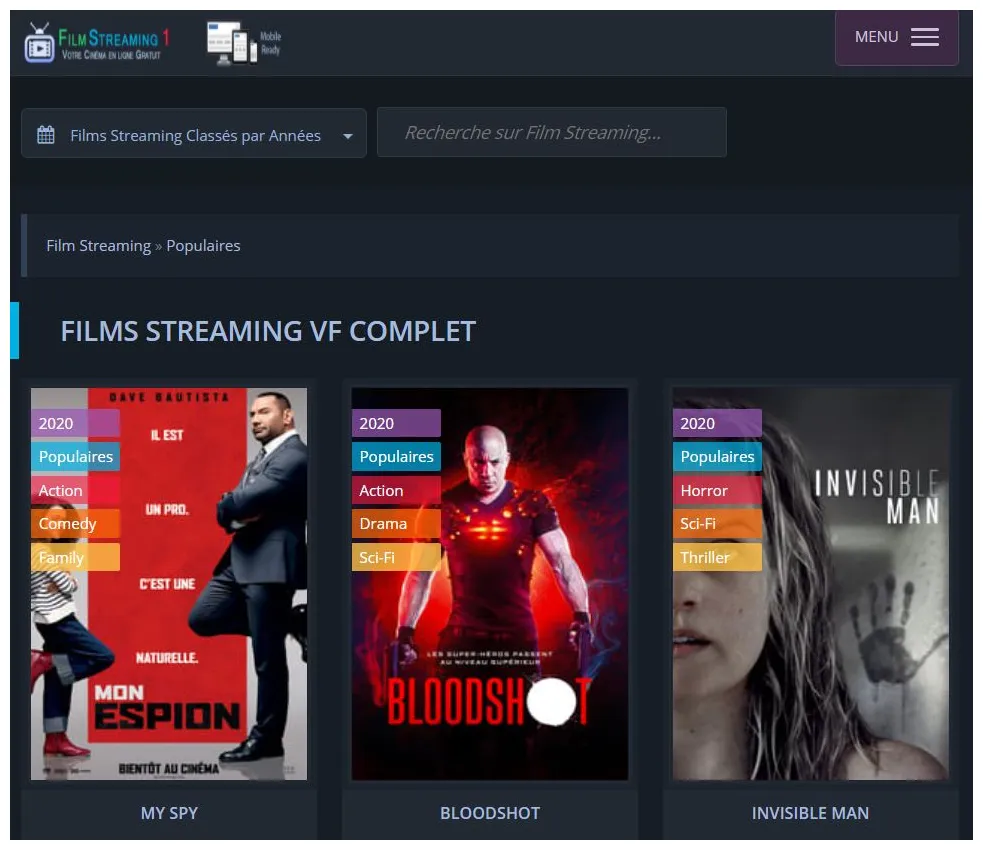 Meilleur site [film & série] top 15 mai 2024