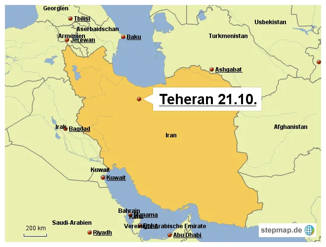 Stepmap landkarte für iran