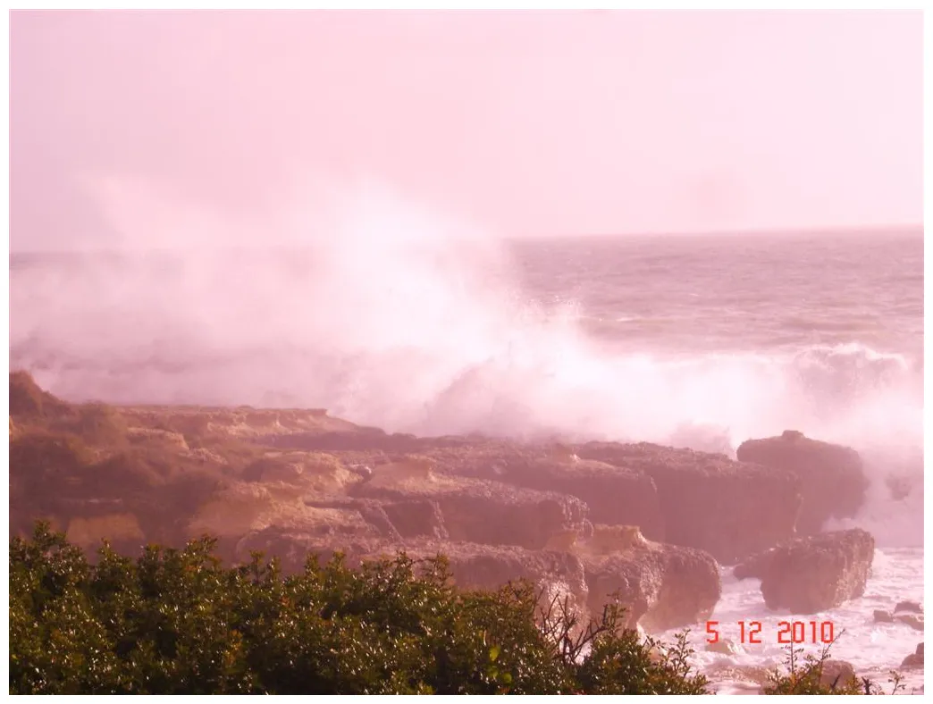 Winter in de Algarve: Hoge golven