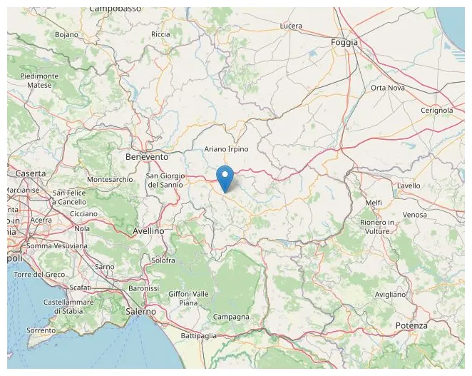 Terremoto in campania, scossa a frigento dati e mappe