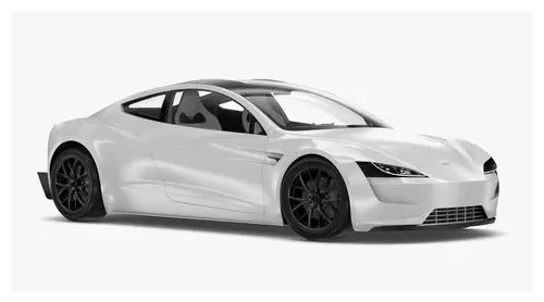 Tesla roadster white