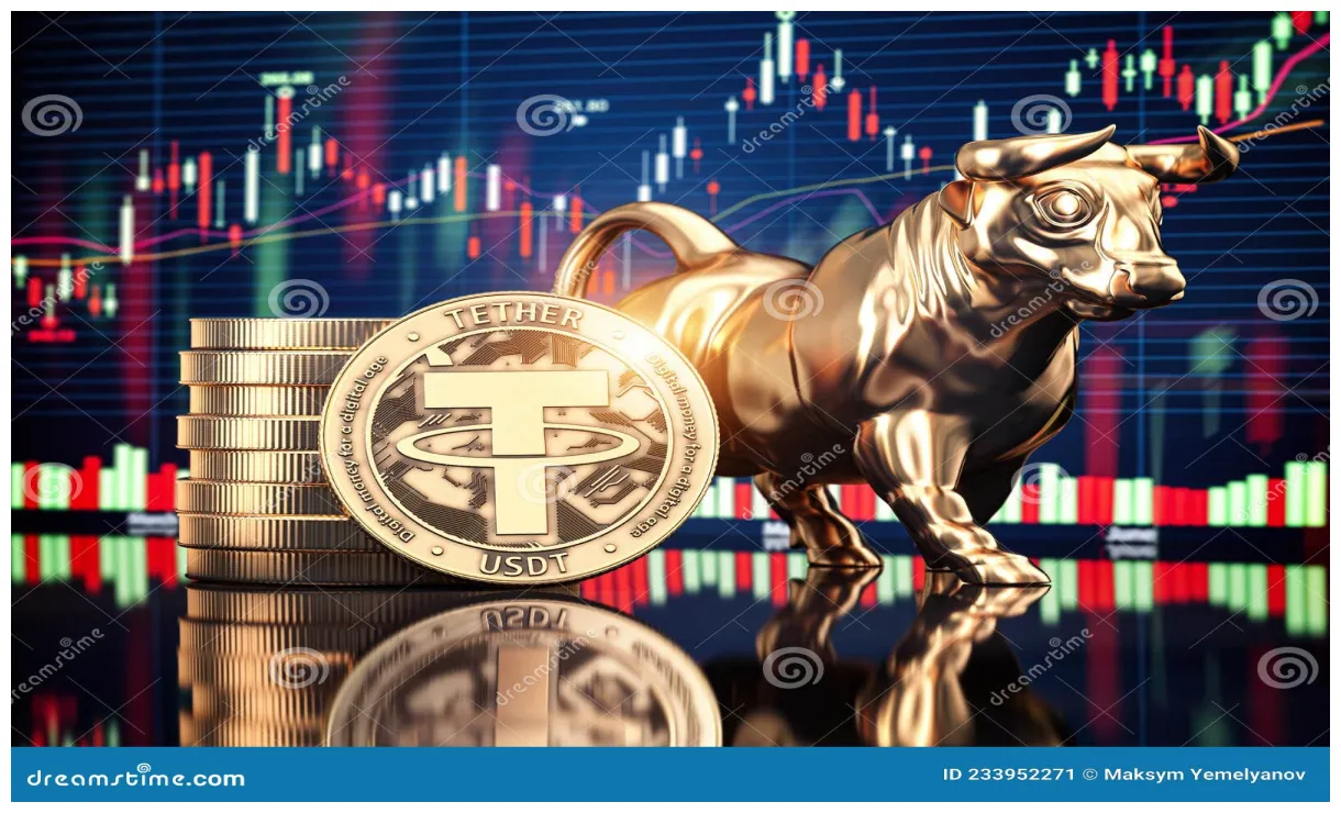 Tether realtime market value graph live update 2025