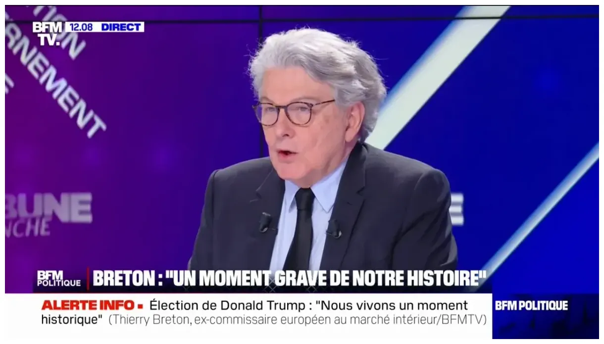Pour Thierry Breton (ancien commissaire européen), Donald Trump et