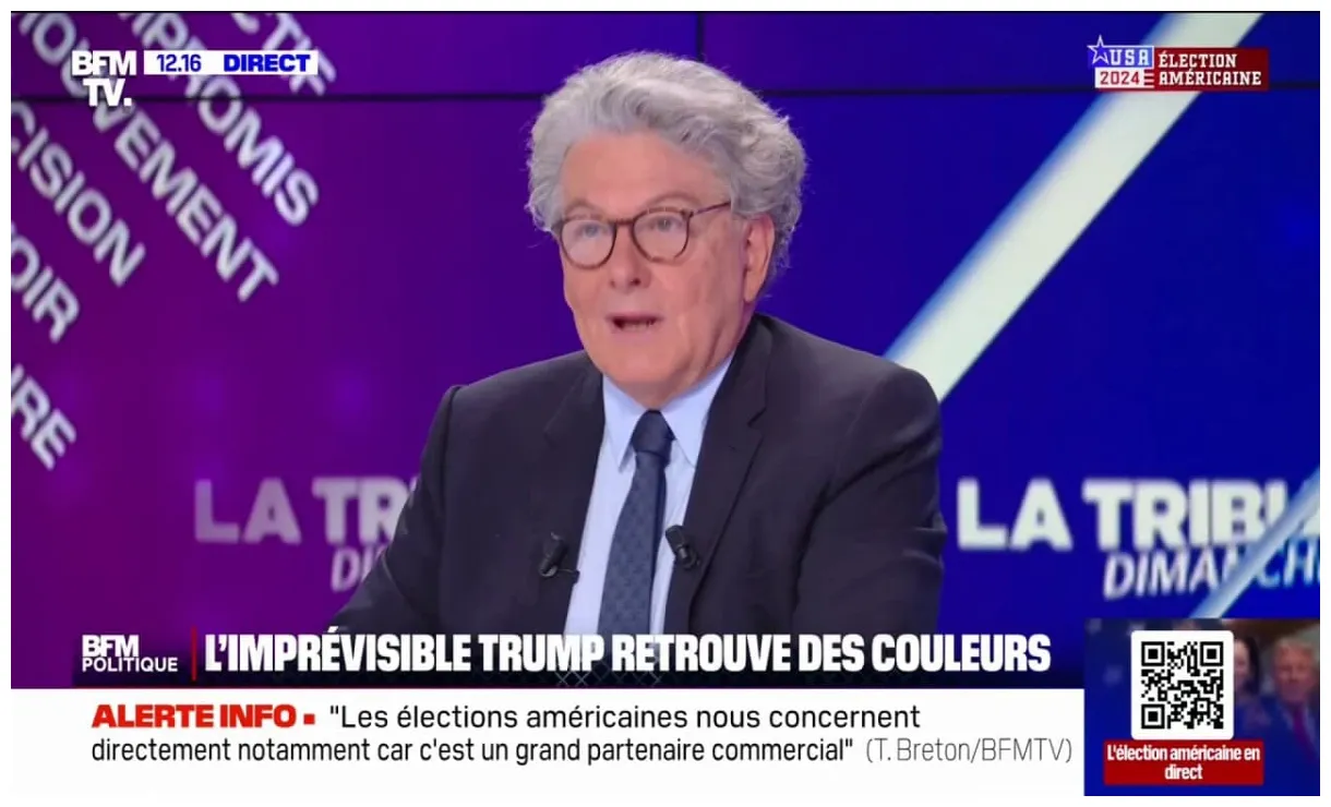 Élection américaine: en cas de victoire de Donald Trump, Thierry Breton