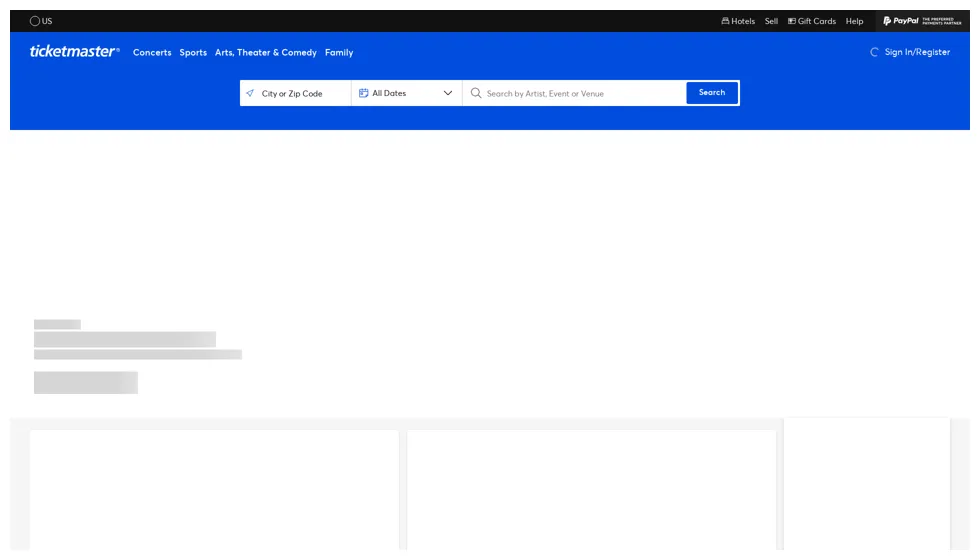 Buy and sell tickets online for concerts