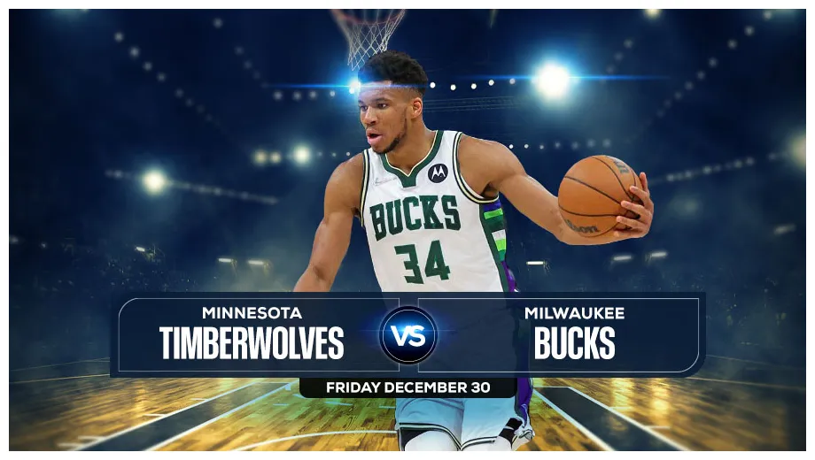 Timberwolves vs bucks prediction, odds and picks, dec. 30