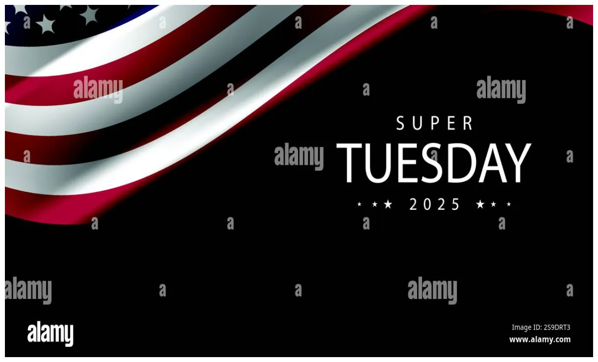 Super tuesday 2025 a look at the future of presidential campaigns stock
