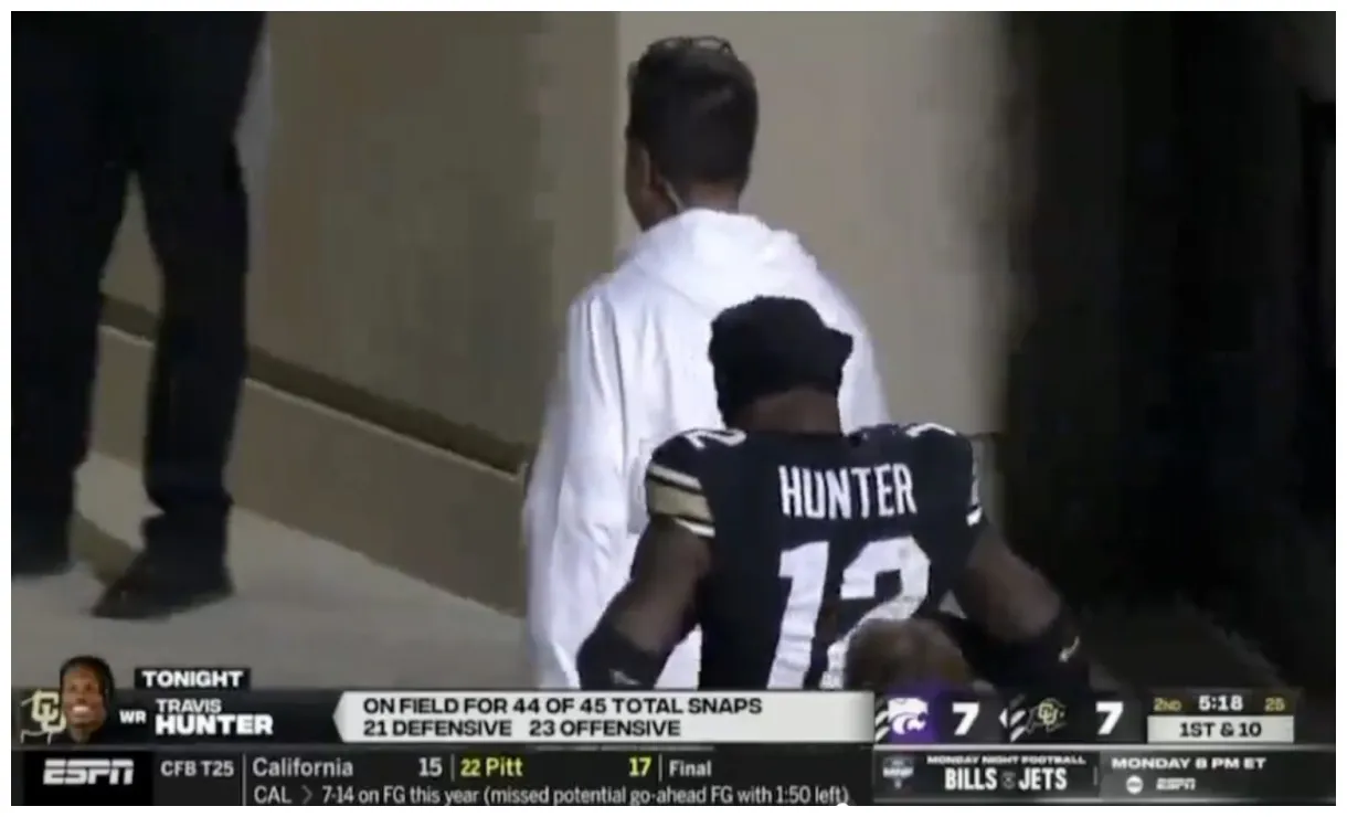 Travis hunter leaves game with shoulder injury