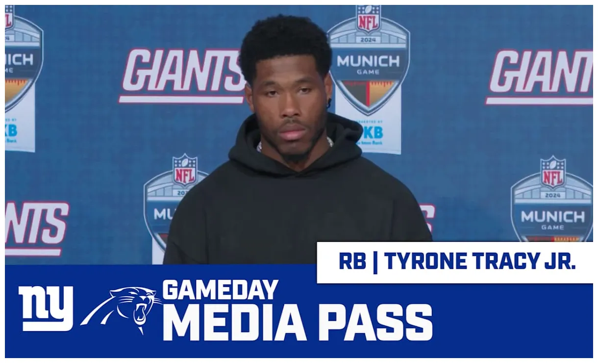 Rb jr. speaks after giants vs. panthers