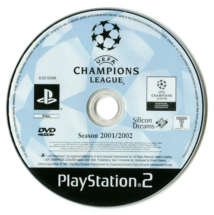 UEFA Champions League Season 2001/2002 (2002) box cover art - MobyGames