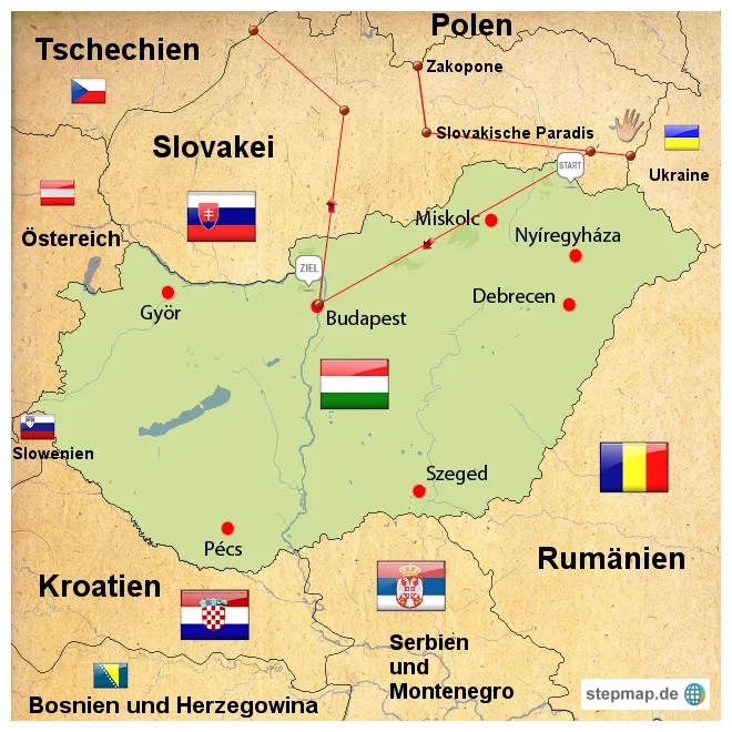 Von reisemausi landkarte für