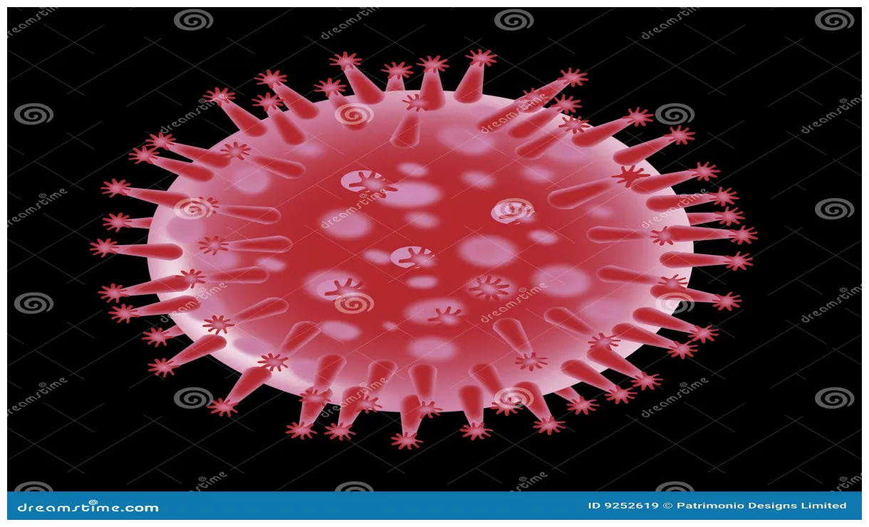 Structure de virus de grippe de grippe illustration stock
