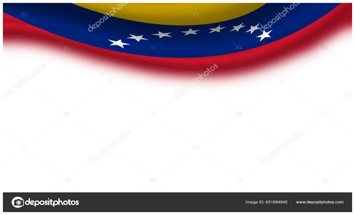 Bandera ondulada sobre fondo blanco horizontal ilustración