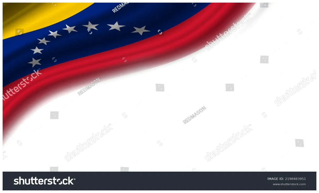 Wavy flag against white stock illustration