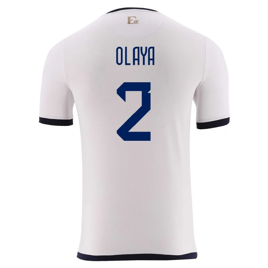 Kandiny niño camiseta ecuador #2 blanco 2ª equipación 24