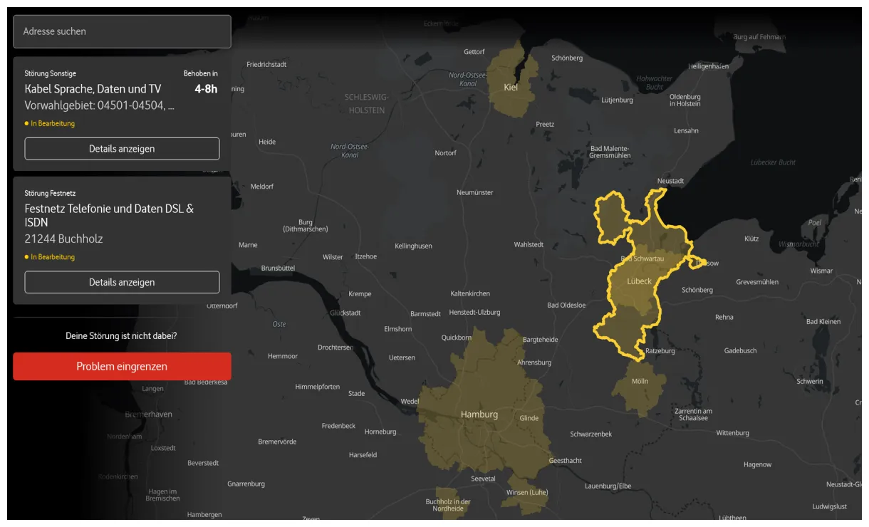 Hilfe für internet & wlan + störung melden