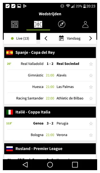 App update brengt nieuw design en nog meer voetbal