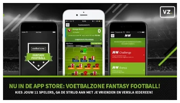 Lanceert gloednieuwe fantasy football app voor de