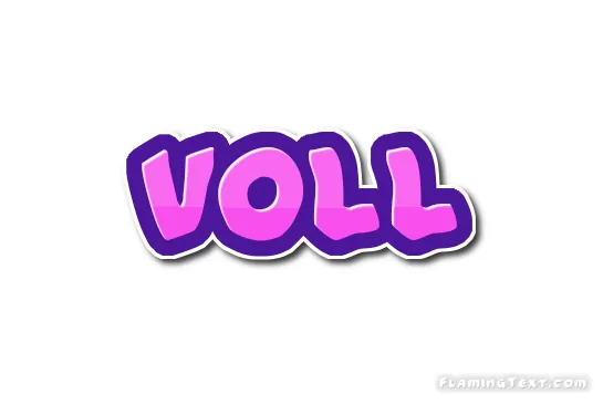Voll logo kostenloses logo design tool von flaming text