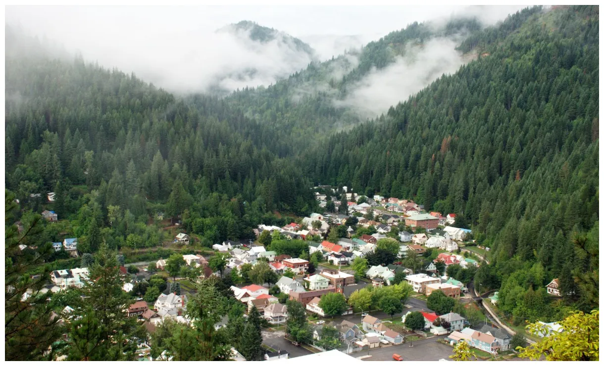 Wallace, idaho, was the filming location for the movie, "dante's peak