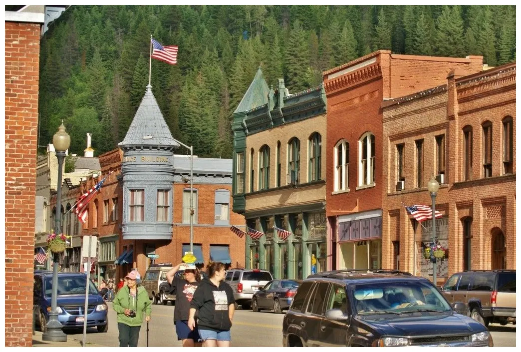 Wallace, idaho visit north idaho street scenes, national register