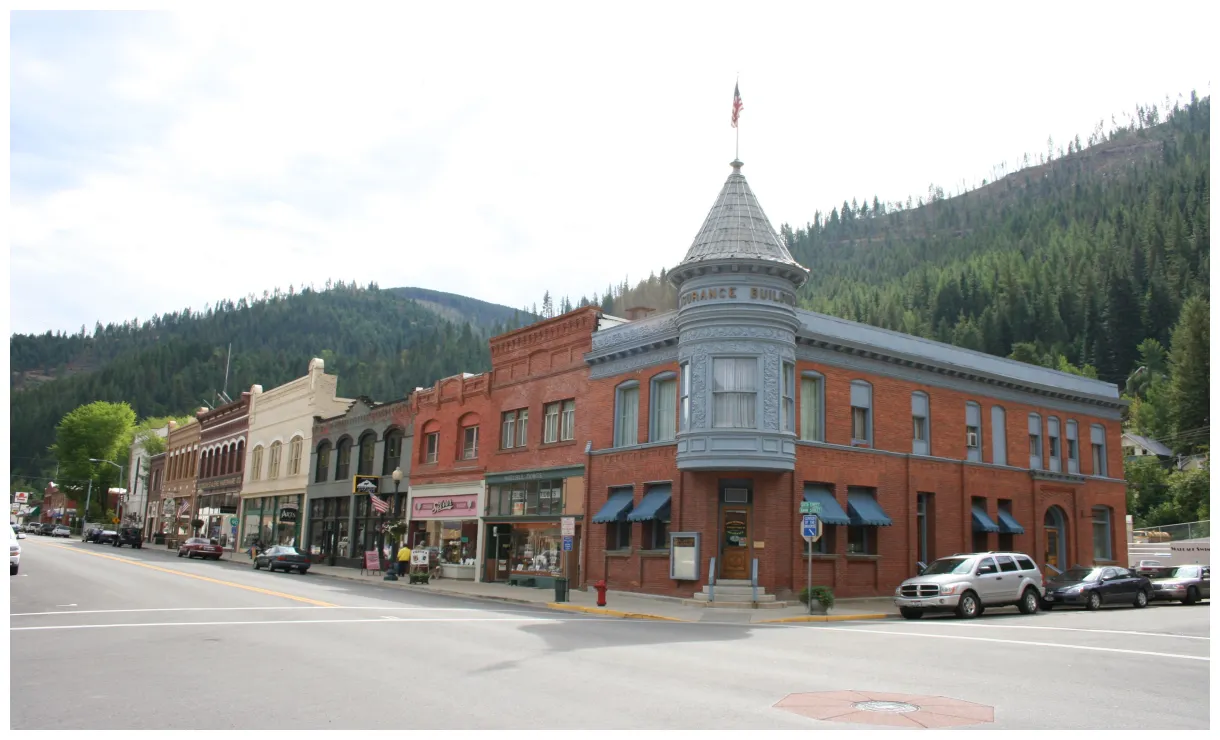 Downtown wallace, idaho