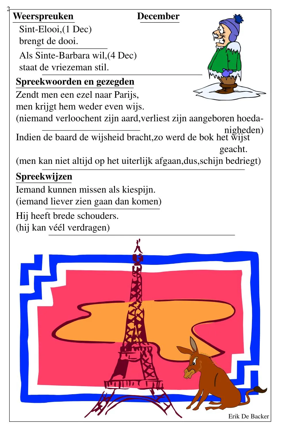 Ppt weerspreuken december powerpoint presentation, id