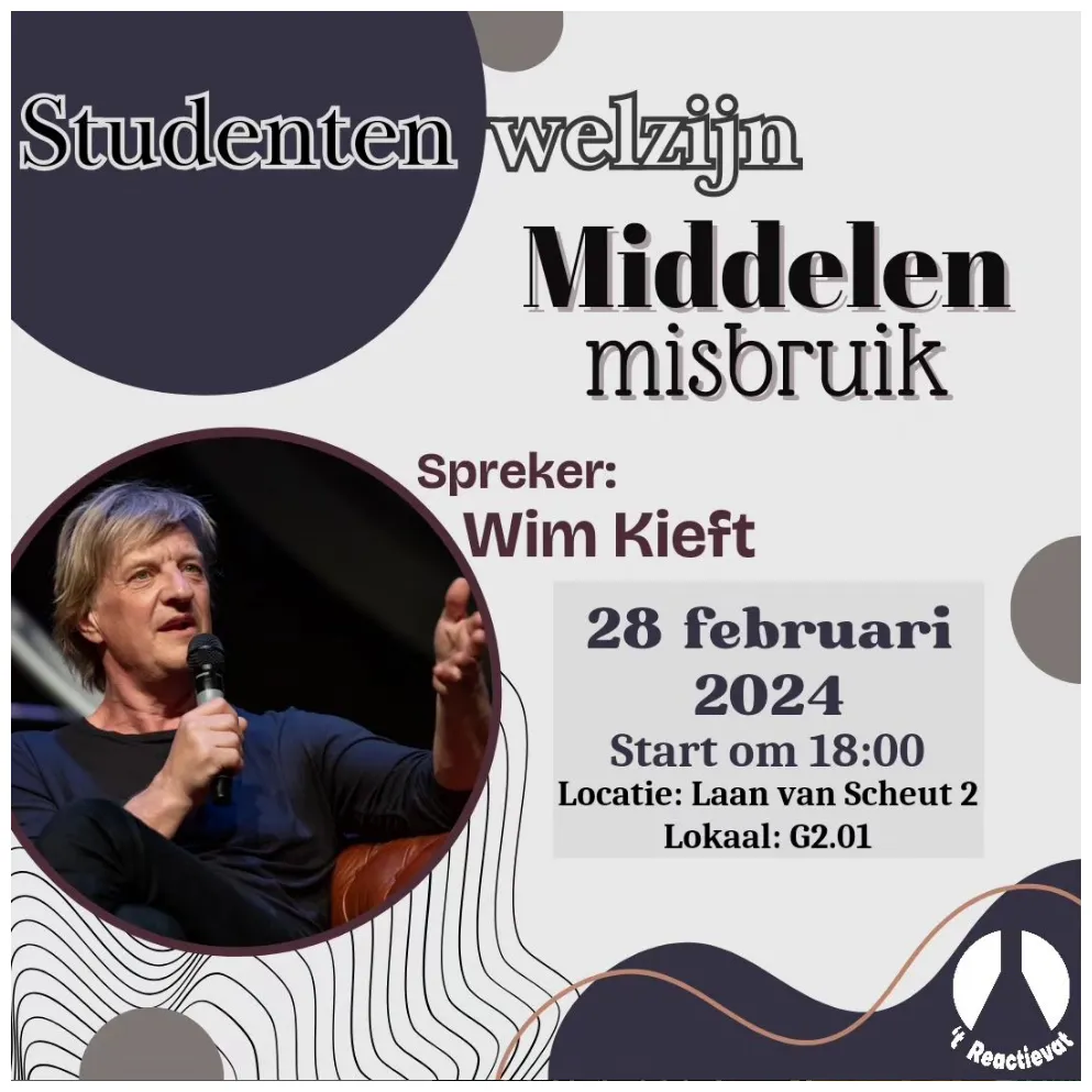 Studentenwelzijn spreker studievereniging 't reactievat