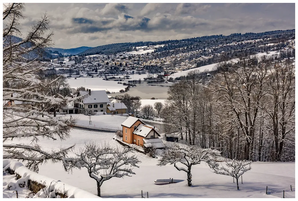 Winter landscape , vue hivernale sur la france depuis les … flickr
