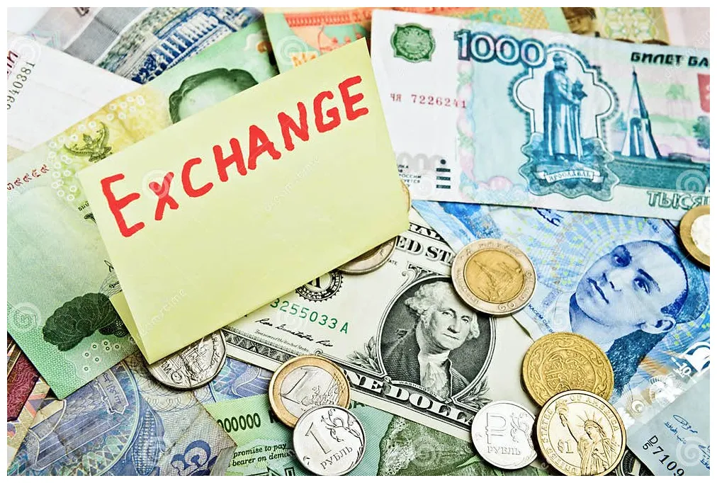 Currency excange stock . of global, denominations 58656761