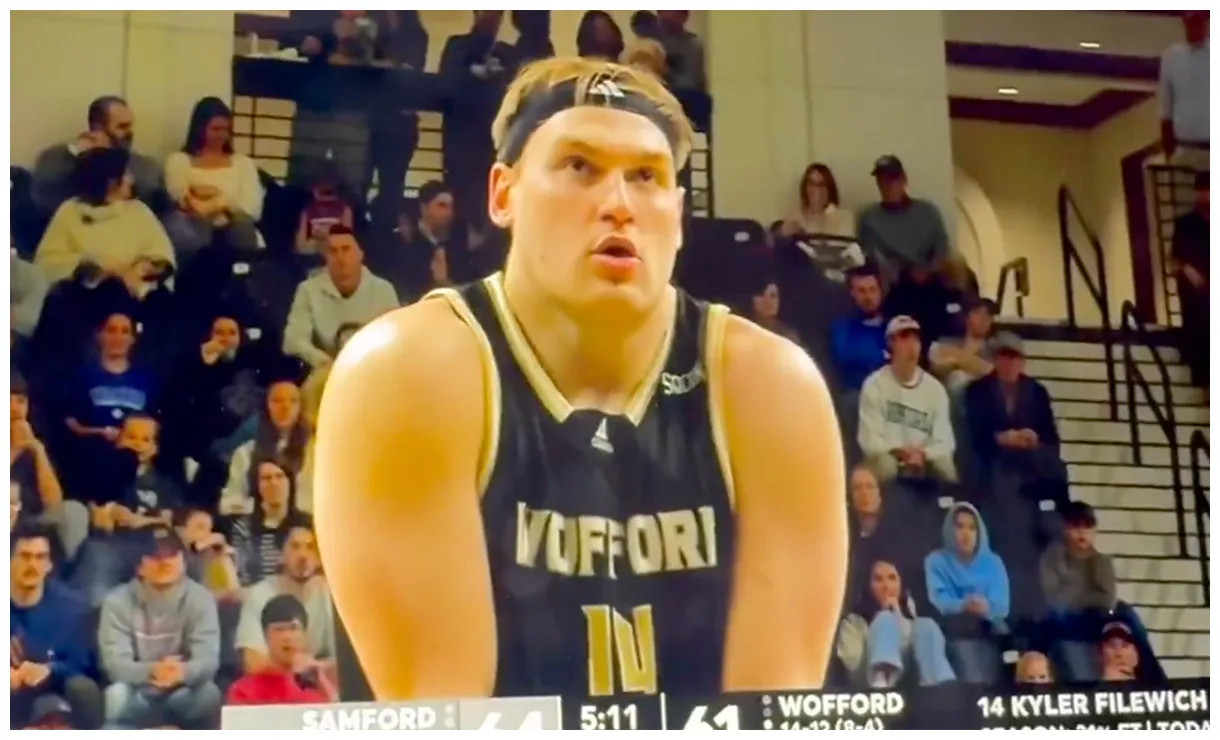 Wofford's 250-pound big broke basketball with granny-style fts