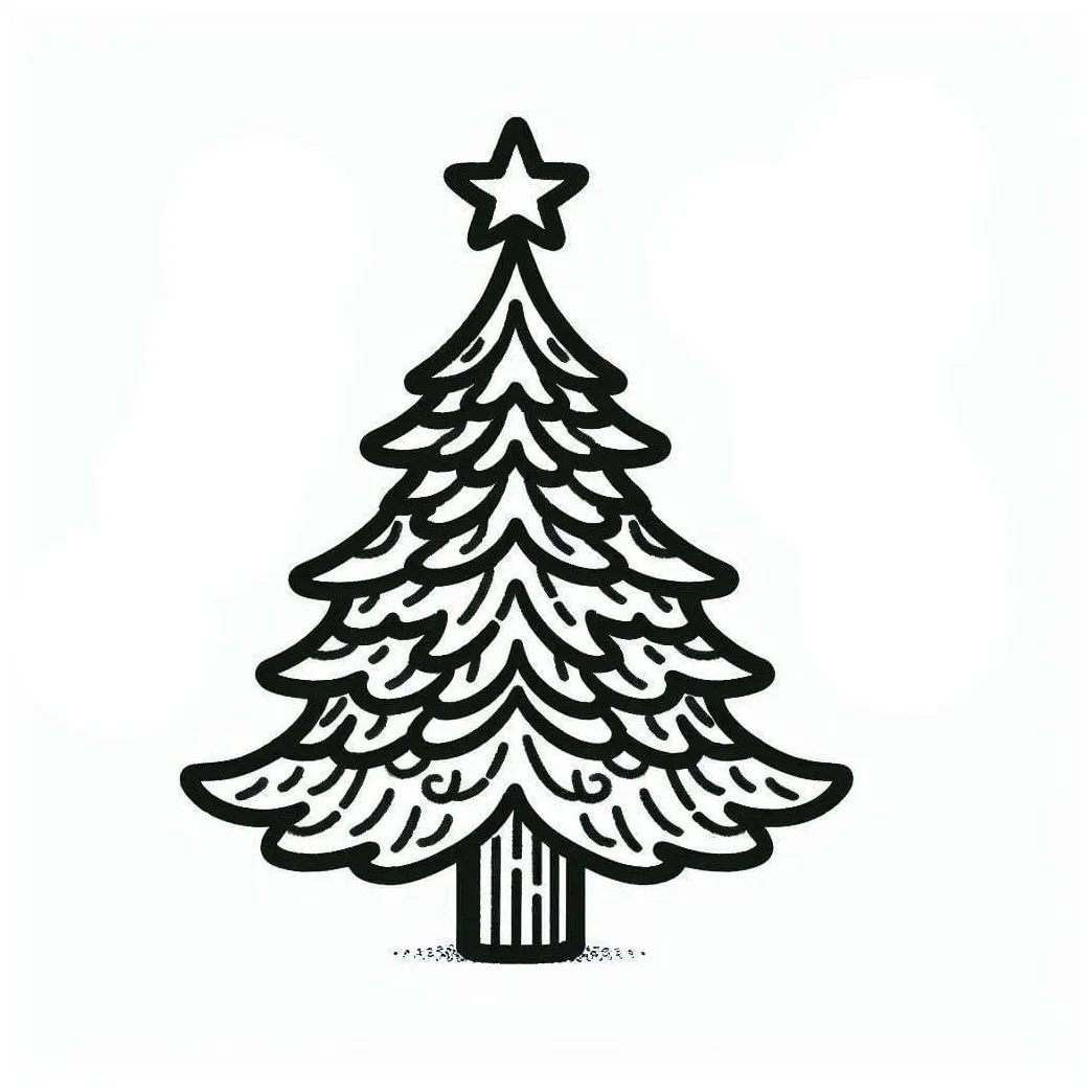 Yılbaşı Ağacı 11 Boyama Sayfası – Boyama Online